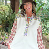 Patchwork Prairie Floral Top