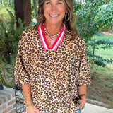 Wild Side Varsity Trim Top