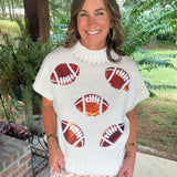 Friday Night Lights Football Sweater Top
