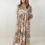 Safari Bloom Midi Dress - Jessi Jayne Boutique
