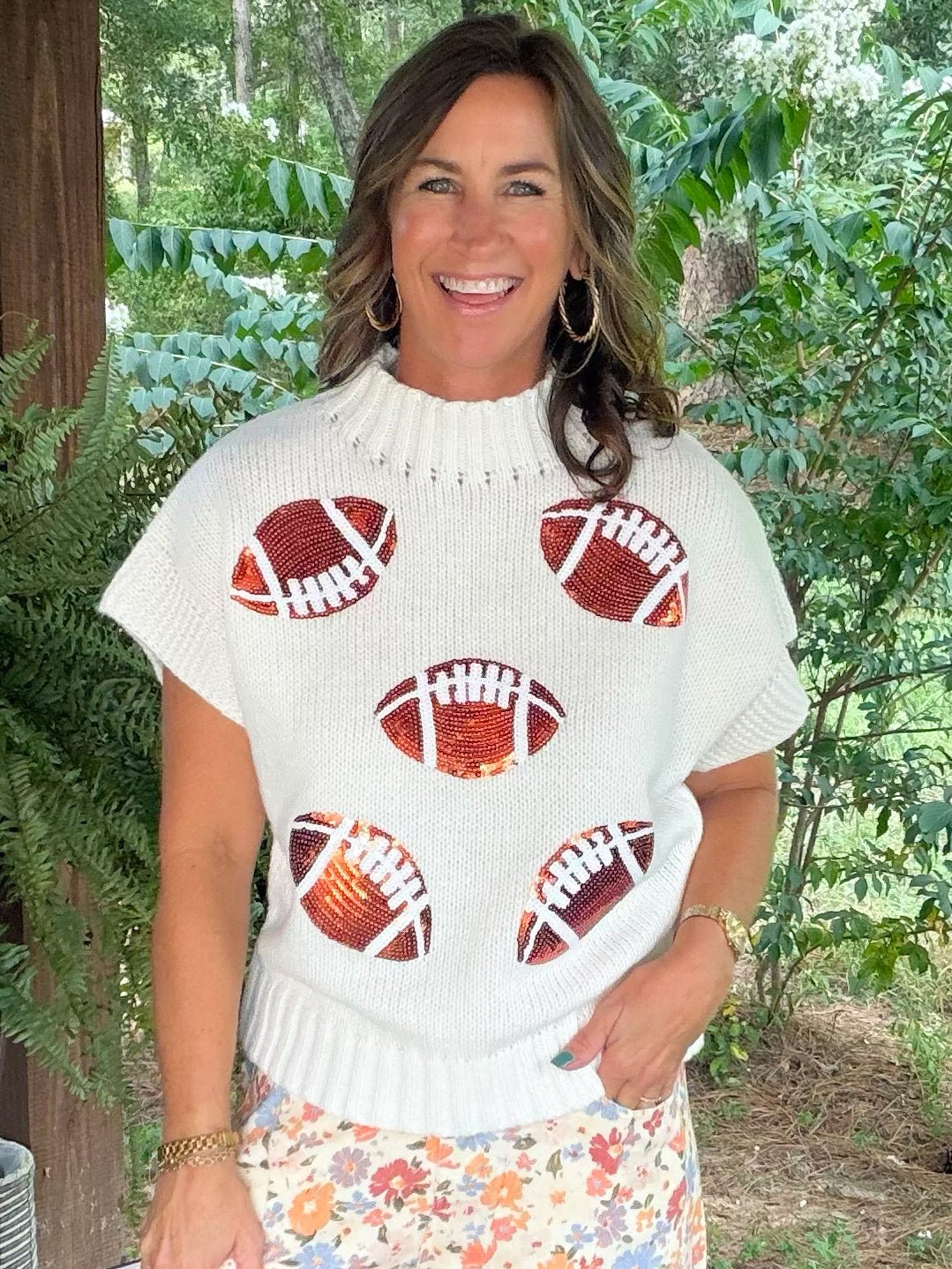 Friday Night Lights Football Sweater Top - Jessi Jayne Boutique
