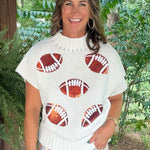 Friday Night Lights Football Sweater Top - Jessi Jayne Boutique