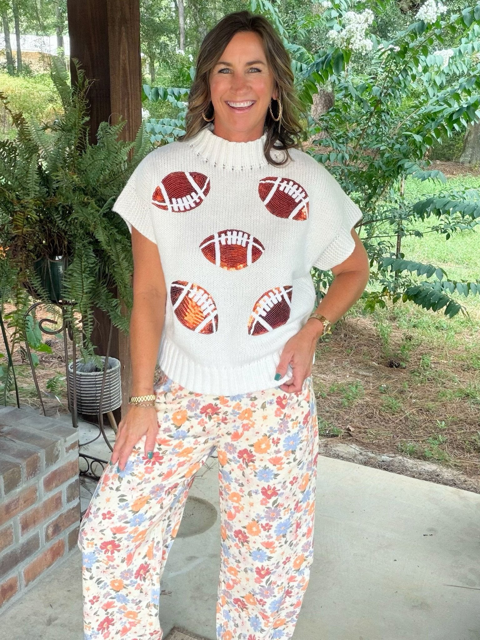 Friday Night Lights Football Sweater Top - Jessi Jayne Boutique