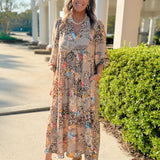 Safari Bloom Midi Dress - Jessi Jayne Boutique