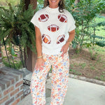 Friday Night Lights Football Sweater Top - Jessi Jayne Boutique
