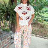 Friday Night Lights Football Sweater Top - Jessi Jayne Boutique