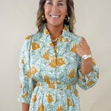 Harvest Muse Abstract Print Midi Dress - Jessi Jayne Boutique