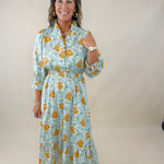 Harvest Muse Abstract Print Midi Dress - Jessi Jayne Boutique
