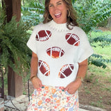 Friday Night Lights Football Sweater Top - Jessi Jayne Boutique