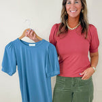 Soft Statement Puff Sleeve Top - Jessi Jayne Boutique