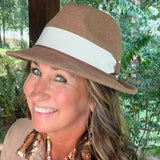 Tan Wool Felt Fedora
