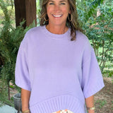 Lavender Lane High-Low Sweater Top