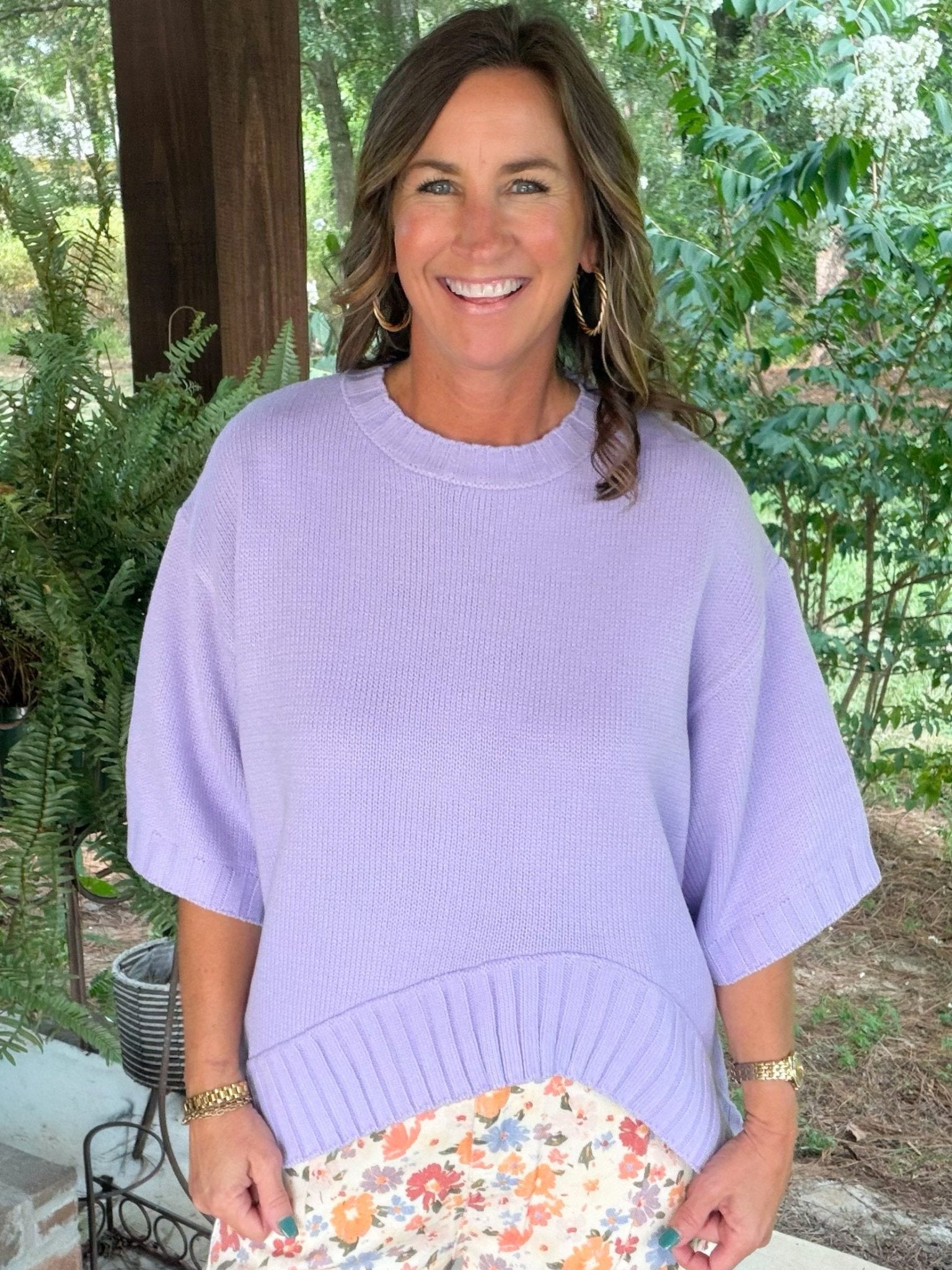 Lavender Lane High-Low Sweater Top - Jessi Jayne Boutique