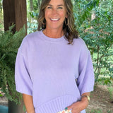 Lavender Lane High-Low Sweater Top