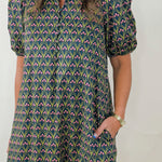 Twilight Petals Puff Sleeve Midi Dress - Jessi Jayne Boutique