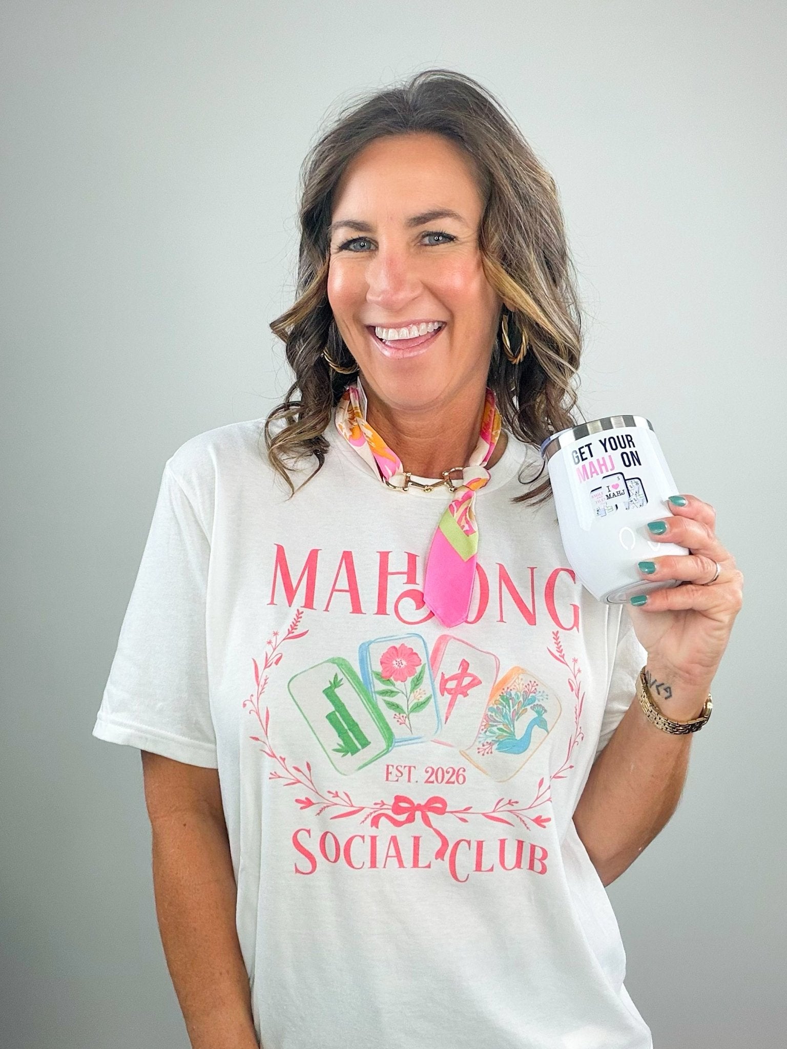 Mahjong Social Club Graphic Tee - Jessi Jayne Boutique