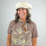 Ivory Wool Baker Cap - Jessi Jayne Boutique