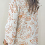 Autumn Sketch Mock Neck Top - Jessi Jayne Boutique