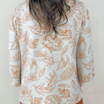 Autumn Sketch Mock Neck Top - Jessi Jayne Boutique