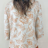 Autumn Sketch Mock Neck Top - Jessi Jayne Boutique