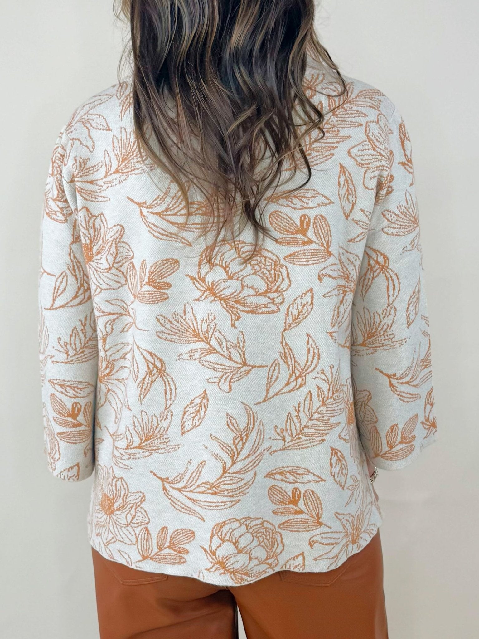 Autumn Sketch Mock Neck Top - Jessi Jayne Boutique