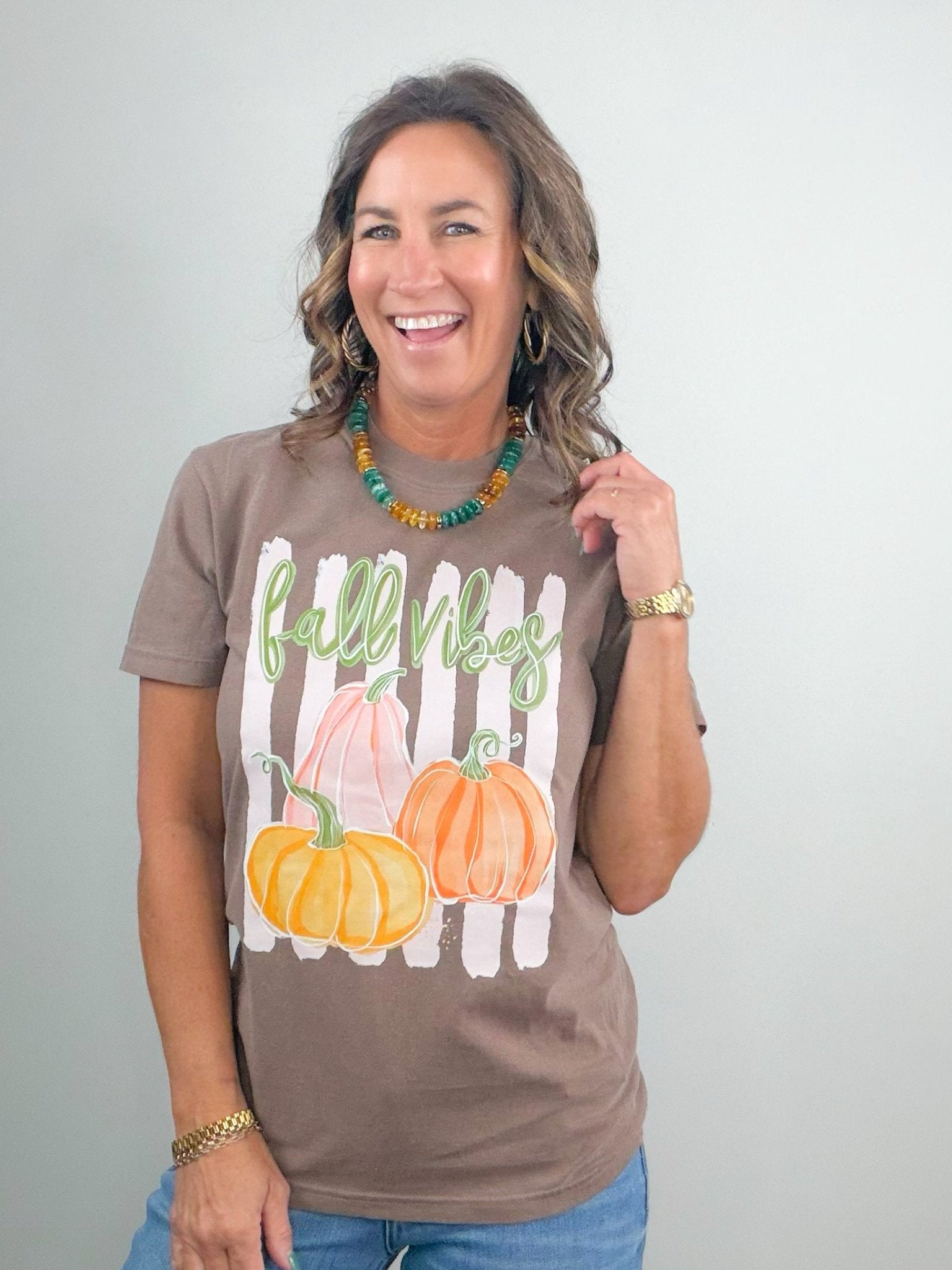 Fall Vibes Pumpkin Patch Graphic Tee - Jessi Jayne Boutique