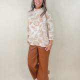 Autumn Sketch Mock Neck Top - Jessi Jayne Boutique