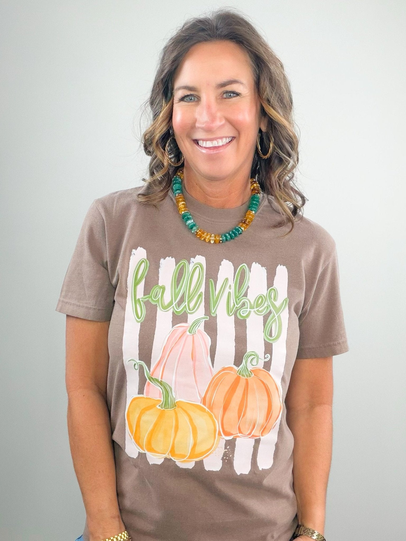Fall Vibes Pumpkin Patch Graphic Tee - Jessi Jayne Boutique