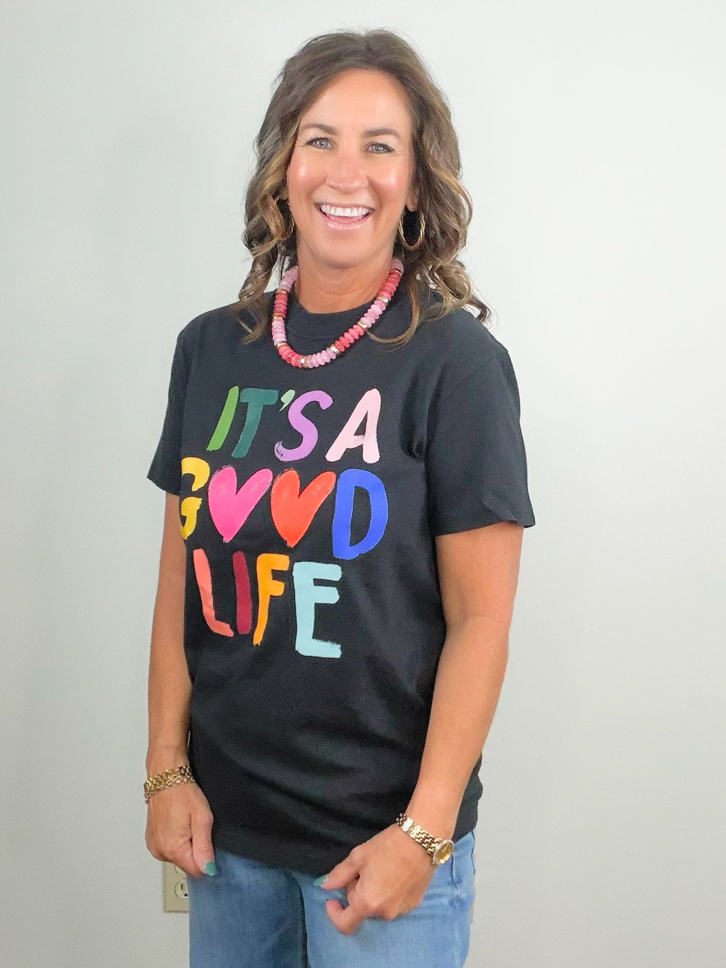 It's A Good Life Graphic Tee - Jessi Jayne Boutique