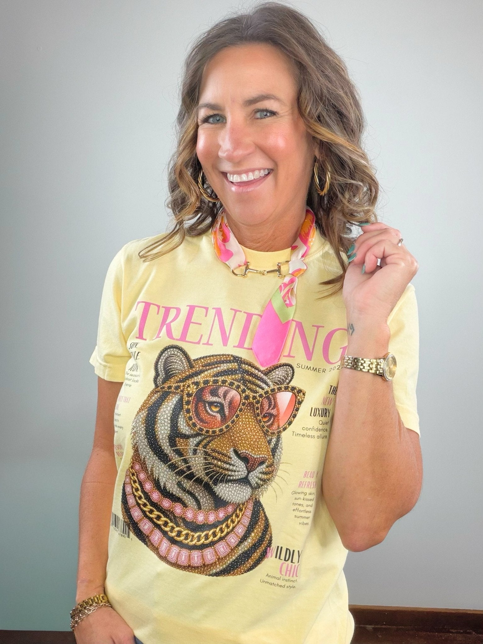 Trendsetter Tiger Graphic Tee - Jessi Jayne Boutique