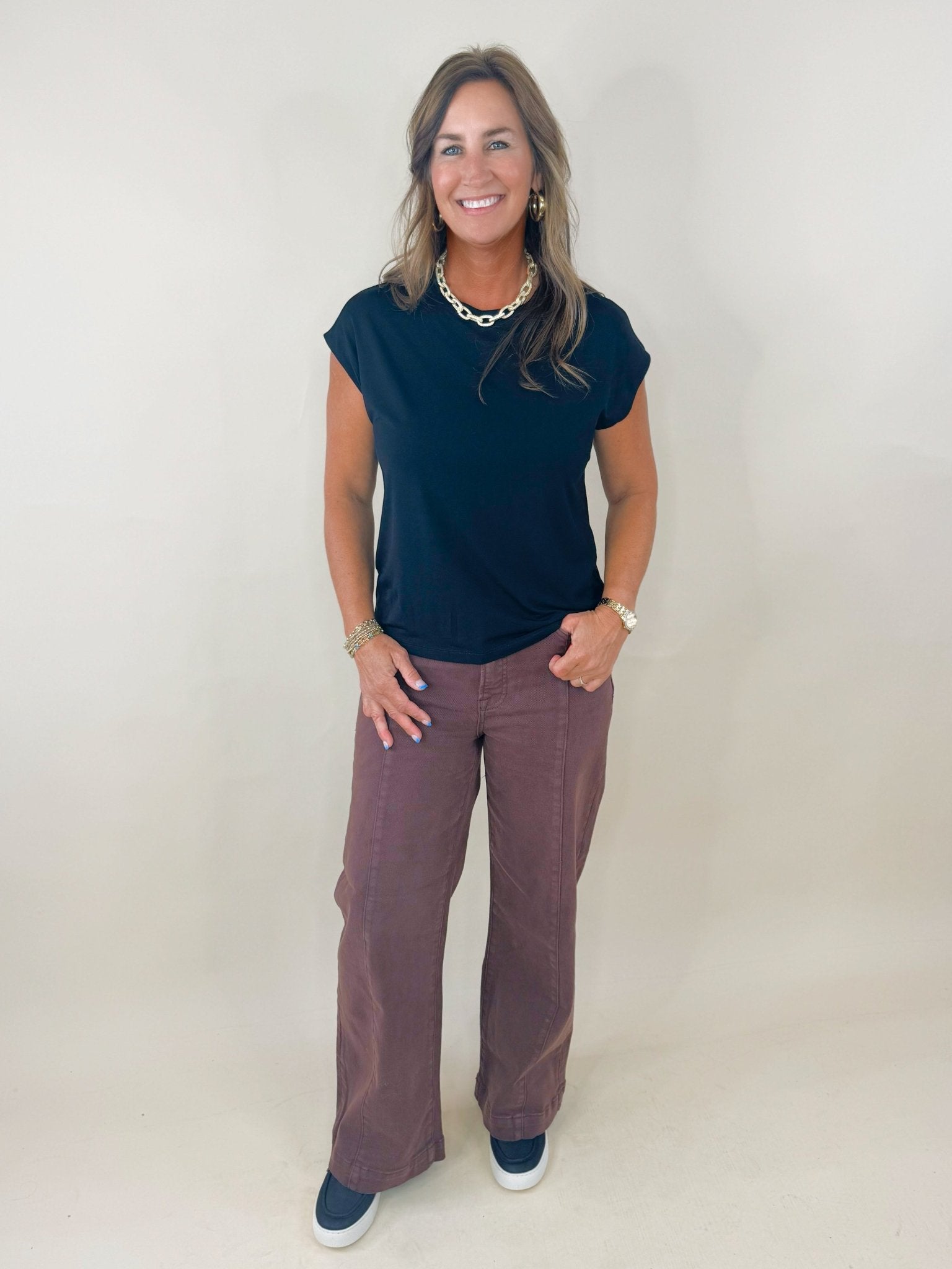 Streamline Cap Sleeve Top - Jessi Jayne Boutique