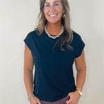 Streamline Cap Sleeve Top - Jessi Jayne Boutique
