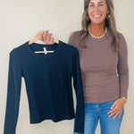 Barely There Long Sleeve Tee - Jessi Jayne Boutique