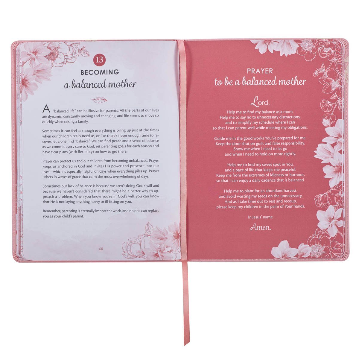 Prayerful Parenting Pink Faux Leather Prompted Prayer Journal - Jessi Jayne Boutique