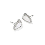 Kendra Scott Silver White MOP Cheer Stud Earrings - Jessi Jayne Boutique