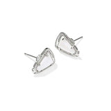 Kendra Scott Silver White MOP Cheer Stud Earrings - Jessi Jayne Boutique