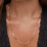 Kendra Scott Courtney Paperclip Necklace in Gold