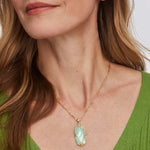 Kendra Scott Elle Lattice Frame Gold Large Long Pendant Necklace - Jessi Jayne Boutique