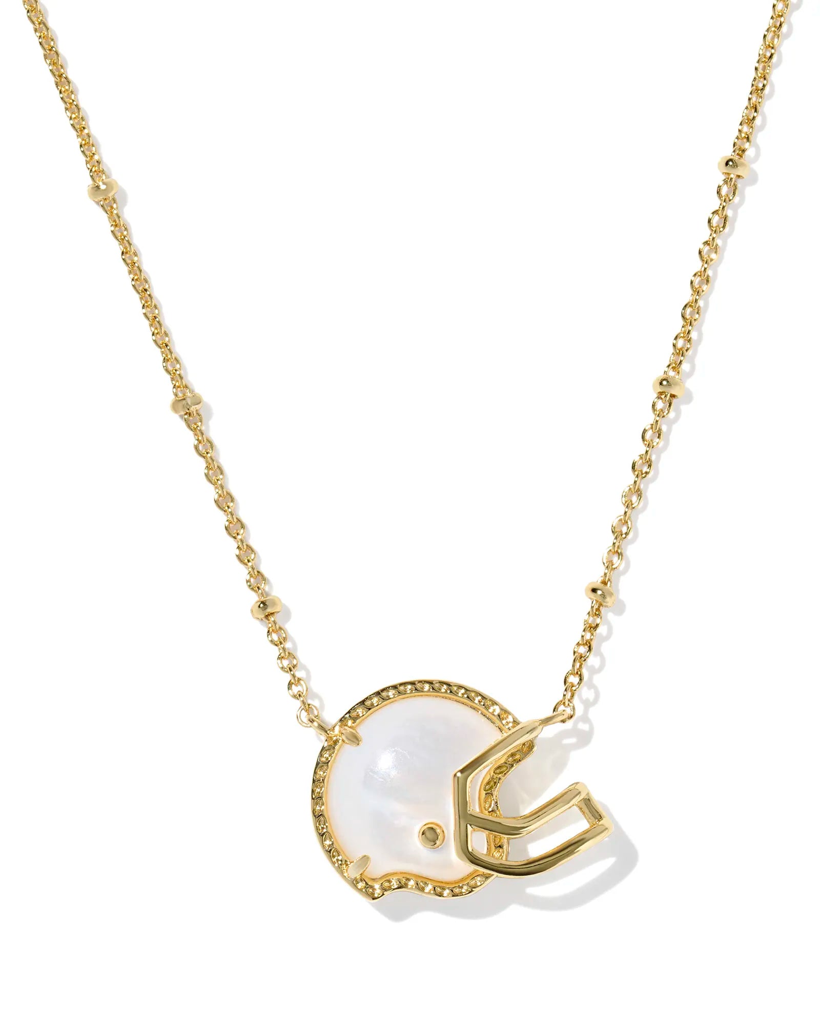 Kendra Scott Football Helmet Gold MOP Necklace - Jessi Jayne Boutique