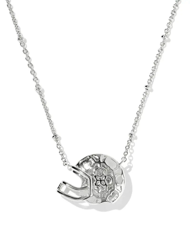 Kendra Scott Football Helmet Silver MOP Necklace - Jessi Jayne Boutique