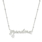 Kendra Scott Grandma Silver Crystal Short Pendant Necklace - Jessi Jayne Boutique