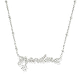 Kendra Scott Grandma Silver Crystal Short Pendant Necklace - Jessi Jayne Boutique