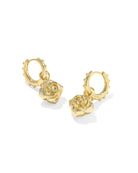 Kendra Scott Ivory Mallory Rose Gold Huggie Earrings - Jessi Jayne Boutique