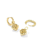 Kendra Scott Ivory Mallory Rose Gold Huggie Earrings - Jessi Jayne Boutique