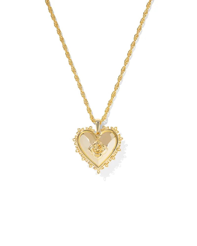 Kendra Scott Mallory Rose Gold Locket Pendant Necklace - Jessi Jayne Boutique