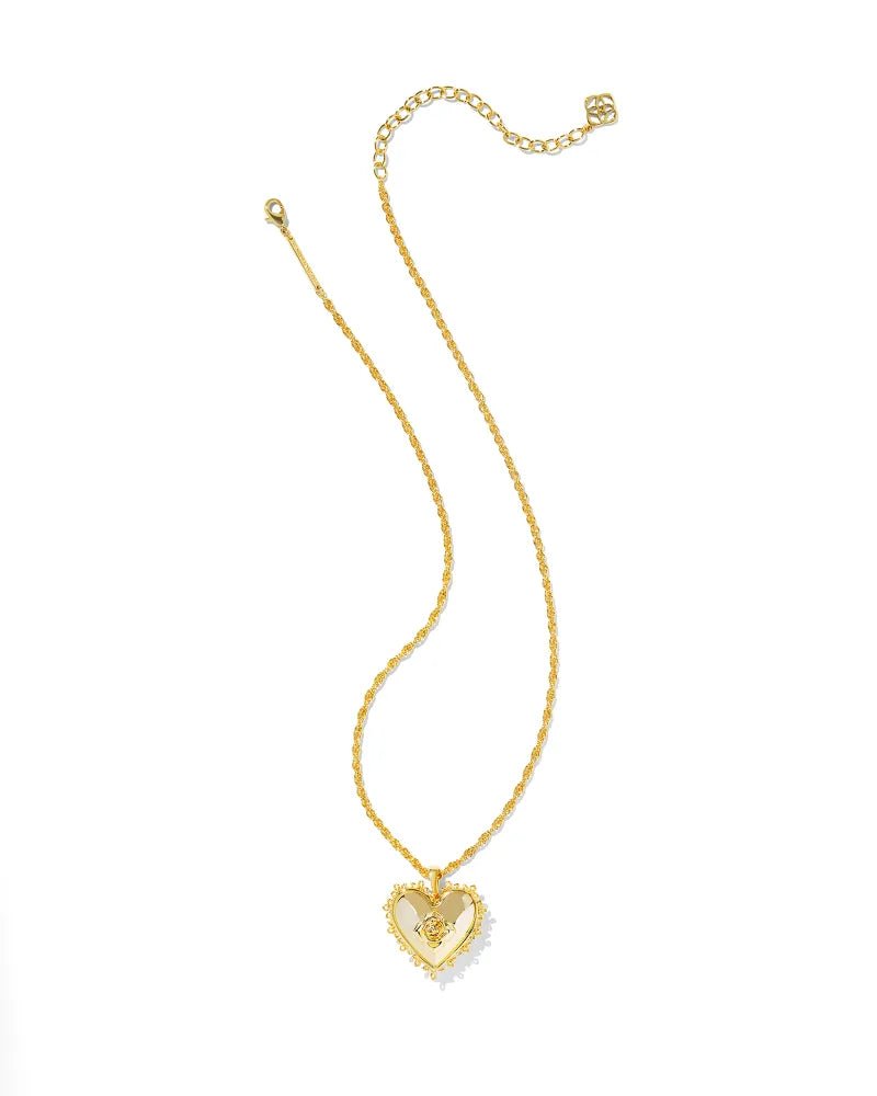 Kendra Scott Mallory Rose Gold Locket Pendant Necklace - Jessi Jayne Boutique