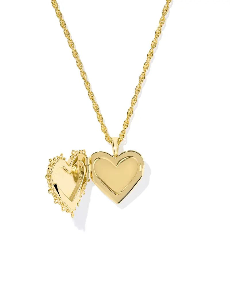 Kendra Scott Mallory Rose Gold Locket Pendant Necklace - Jessi Jayne Boutique