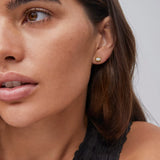 Kendra Scott Mini Ellie Gold Stud Earrings in Ivory Mother-of-Pearl