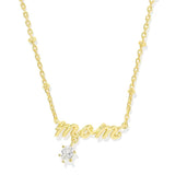 Kendra Scott Mom Gold Crystal Short Pendant Necklace - Jessi Jayne Boutique