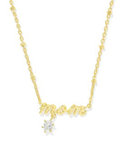 Kendra Scott Mom Gold Crystal Short Pendant Necklace - Jessi Jayne Boutique